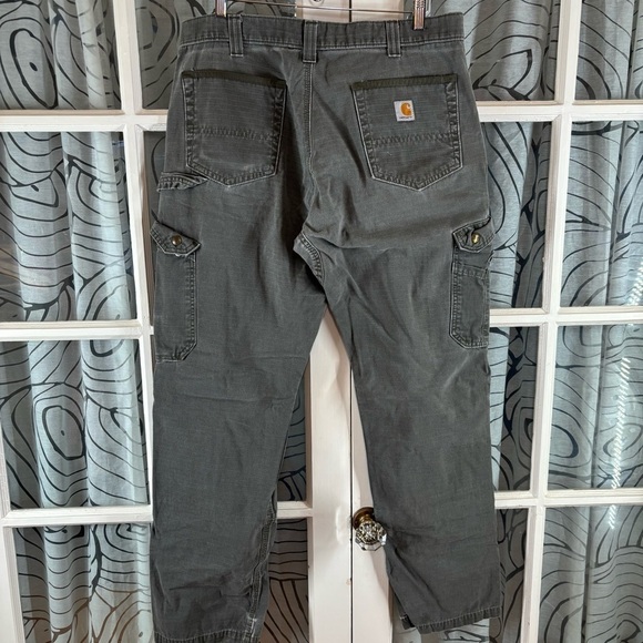 Carhartt 36/34 Green RipStop Double Knee Workout Pants - Picture 10 of 11